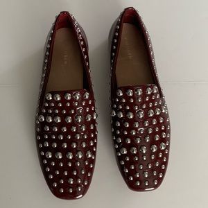 Halogen Women’s Red Kaylee Loafers Shiny